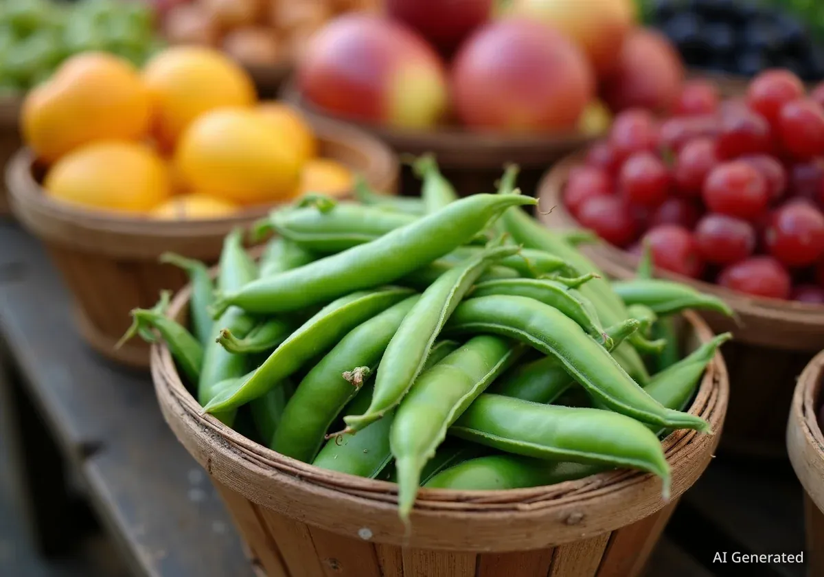 Saisonales Obst und Gemüse im August