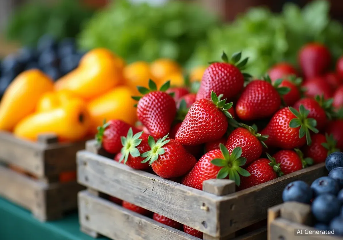 Saisonales Gemüse und Obst im Juni