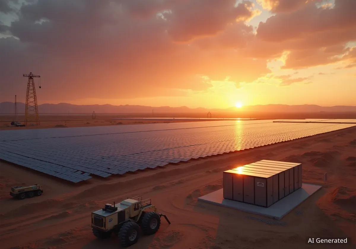 Masdar startet riesiges Solar- und Speicherprojekt