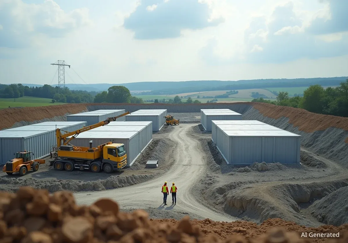 RWE startet Bau von 400MW Batteriespeicher in Bayern