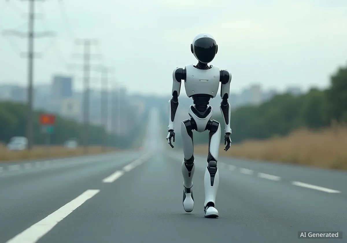 AgiBot A2 absolviert 106 km Marathonlauf in China