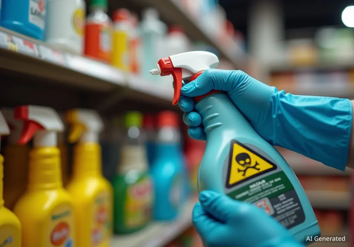 Chemikalien im Haushalt: Gefahrensymbole und UFI-Codes