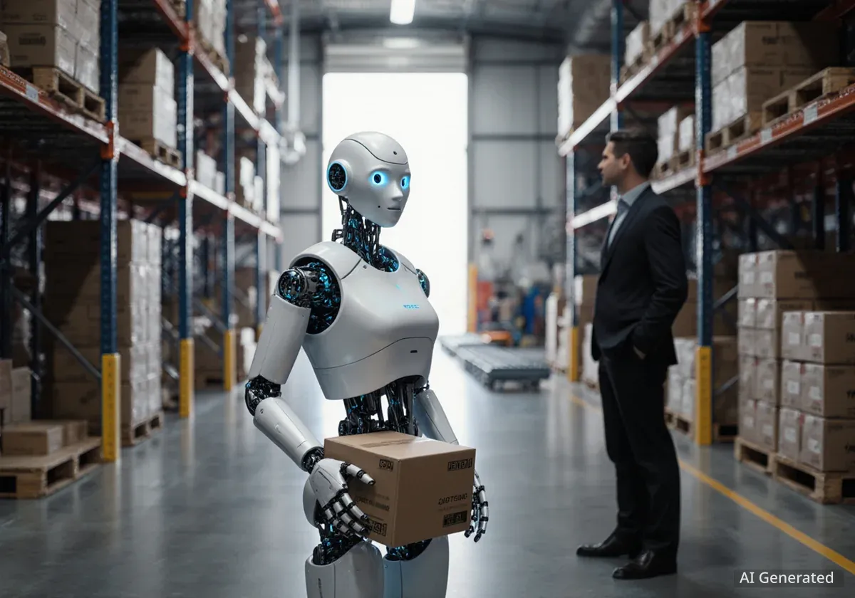 Rossmann testet humanoiden Roboter in Logistik