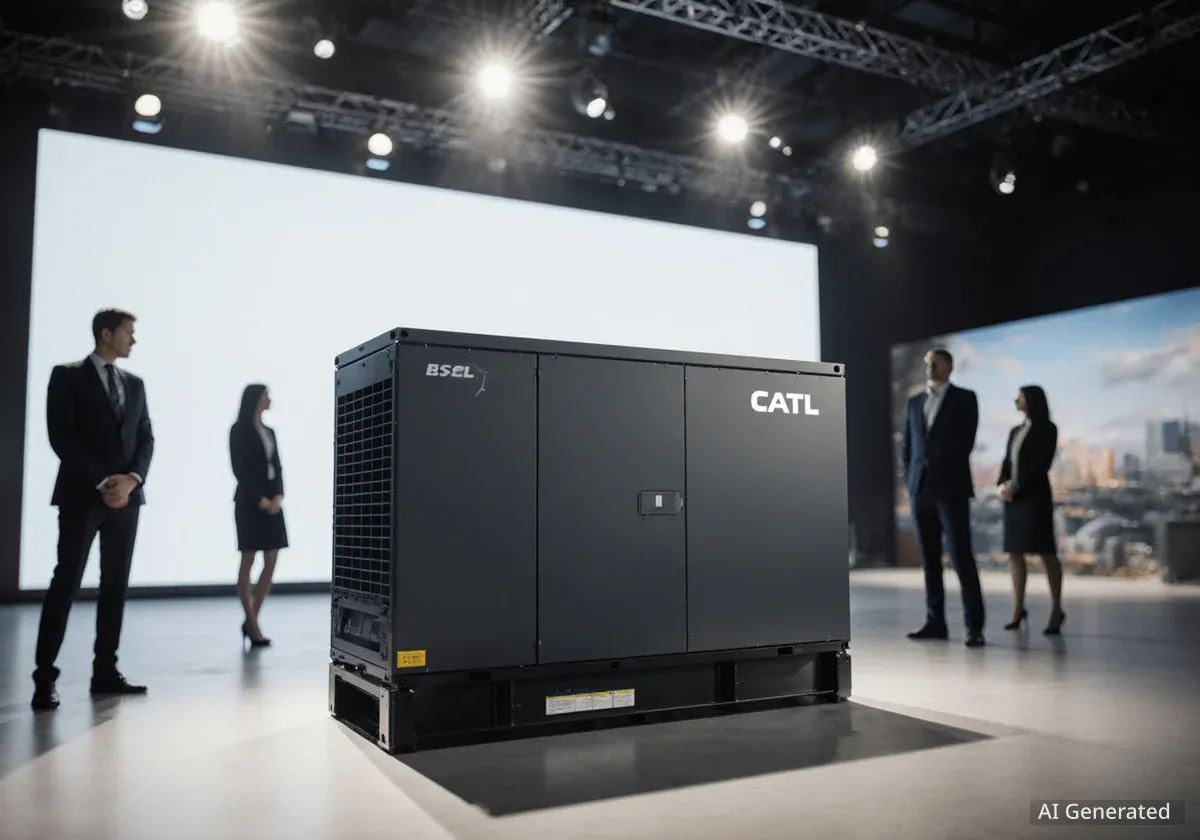 CATL stellt Natrium-Ionen-Batteriespeicher vor