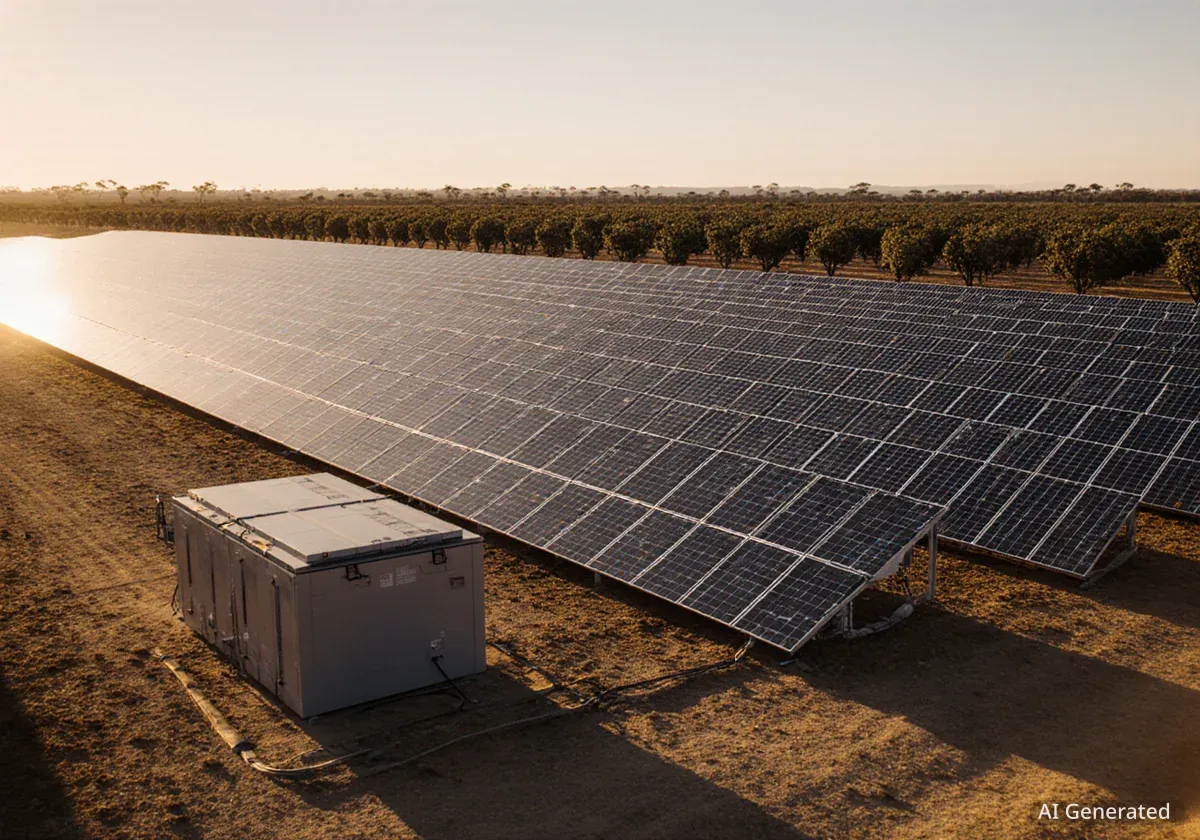 AGL baut riesiges Solarmikronetz für Mandelplantage