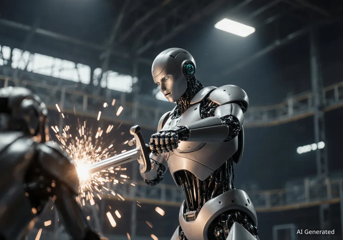 REK führt Schwertkämpfe für humanoide Roboter ein