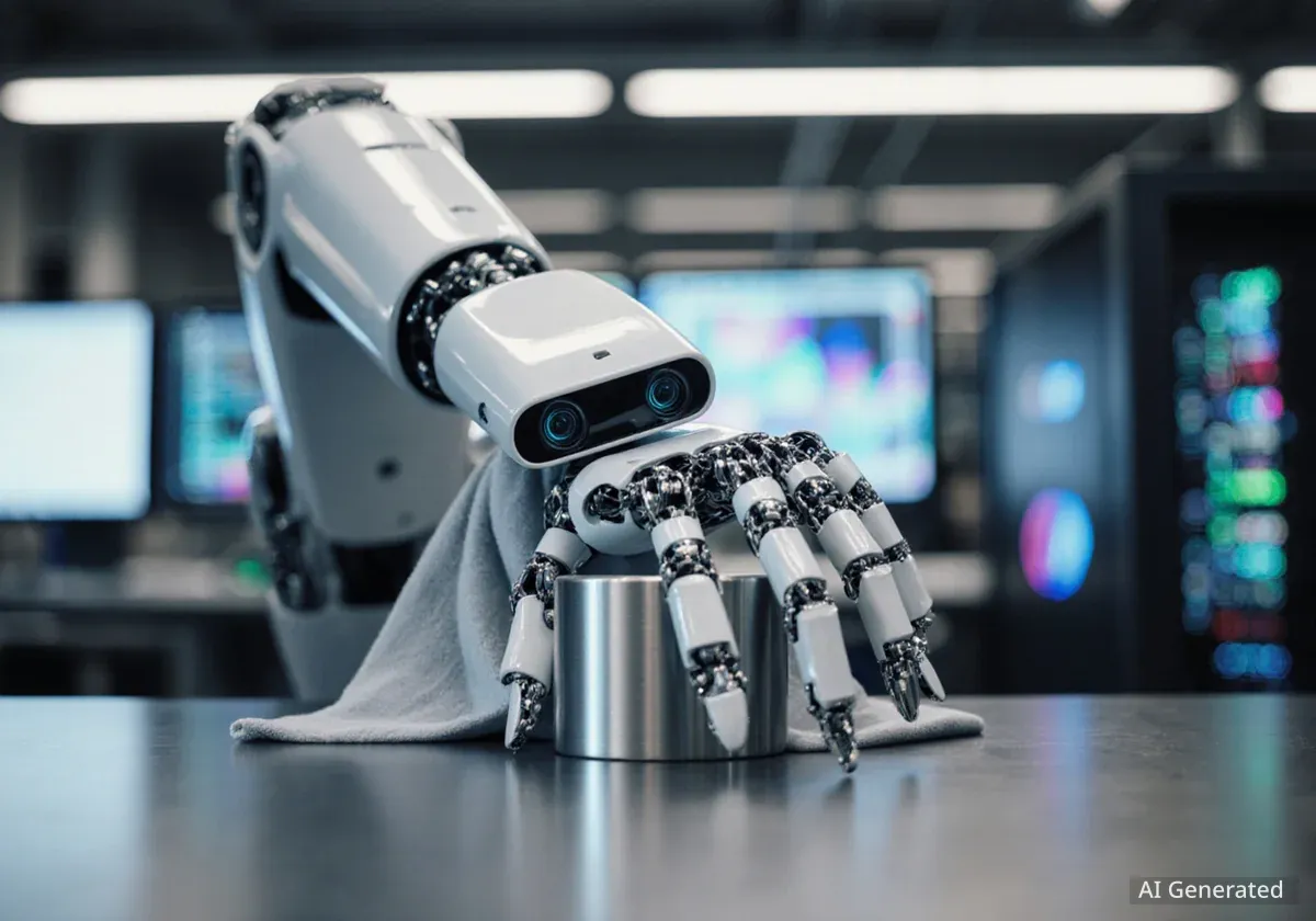 Roboter spürt Objekte ohne Sichtkontakt